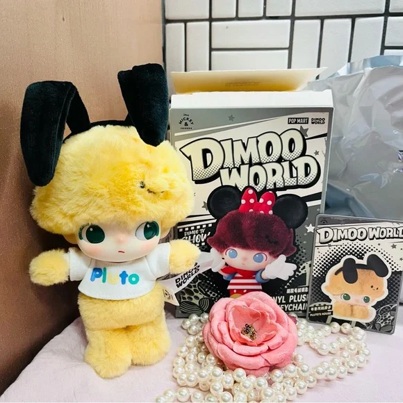 POPMART x DIMOO WORLD × DISNEY Vinyl Plush Keychain - PLUTO - OPEN BOX/BAG
